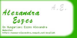 alexandra eszes business card